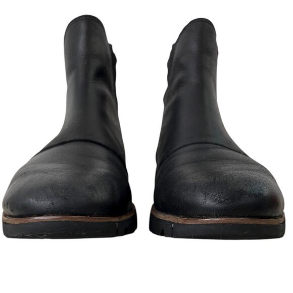 SOREL Harlow Chelsea Waterproof Leather Ankle Booties in Black Women’s 7.5 - Picture 10 of 13